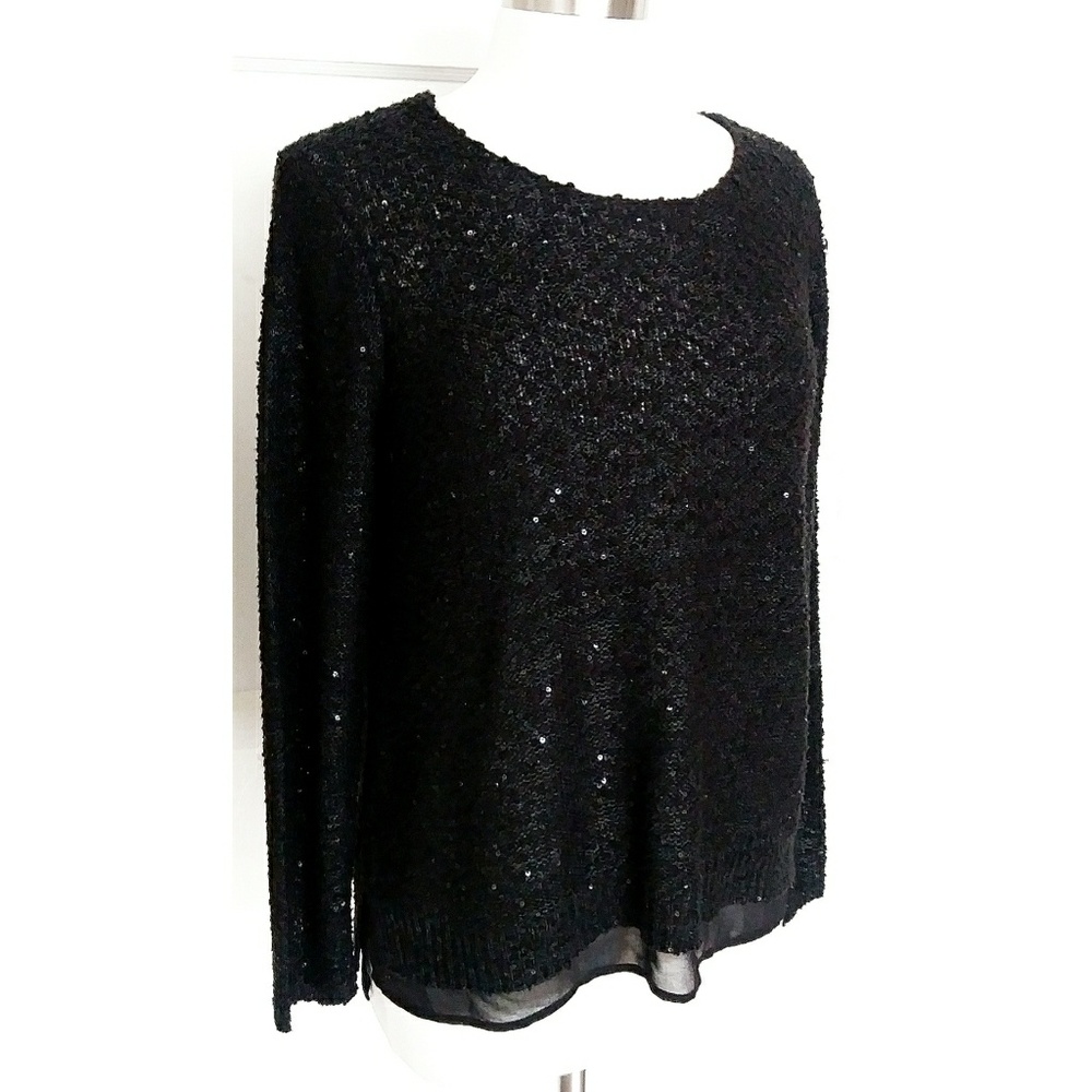 Alfani Sequined black sweater